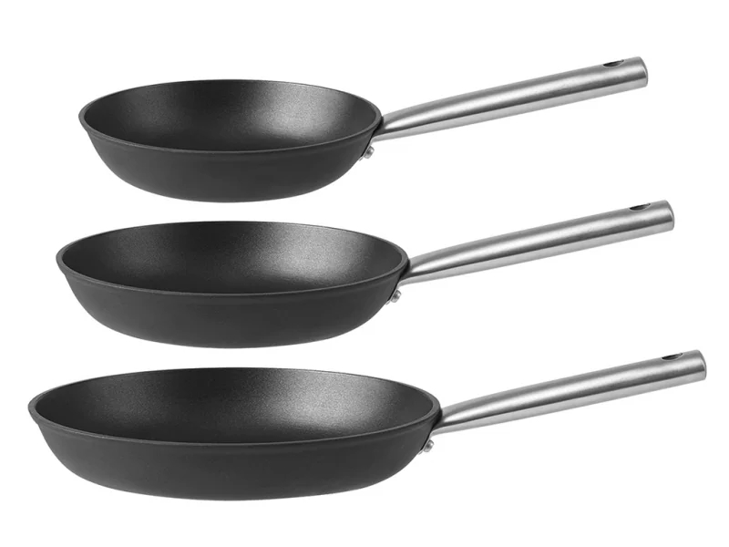 Pillivuyt Gourmet Stegepander 20 + 24 + 28 cm, Garonne 